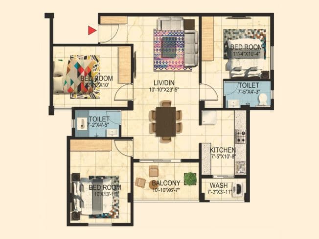 Avinash group project-avinash woods-floor plan image 5