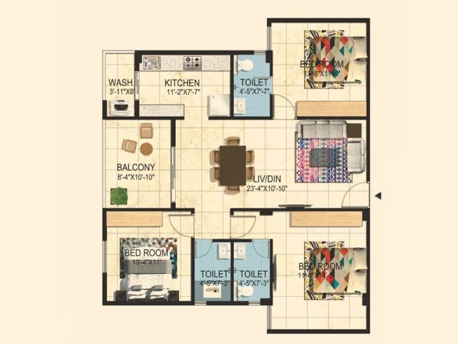 Avinash group project-avinash woods-floor plan image 8