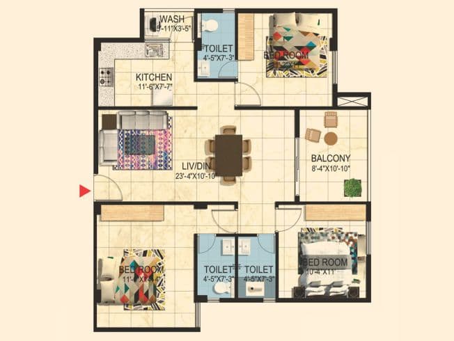 Avinash group project-avinash woods-floor plan image 10