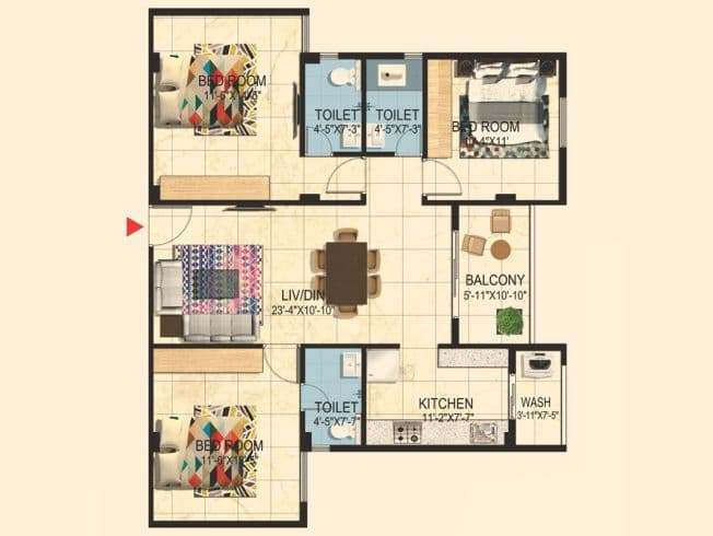 Avinash group project-avinash woods-floor plan image 13