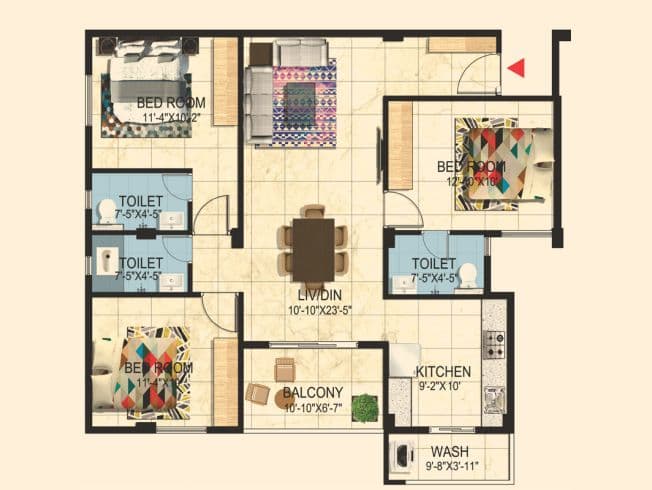 Avinash group project-avinash woods-floor plan image 2