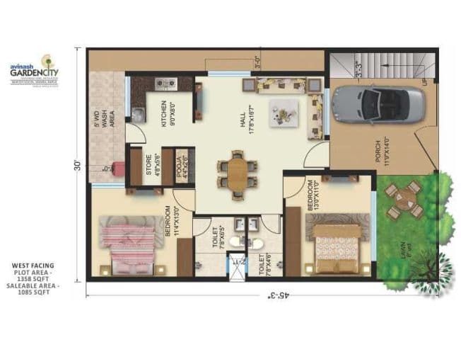 Avinash Group Project - Garden city - floor plan