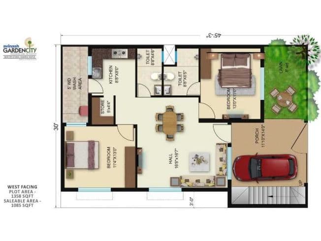 Avinash Group Project - Garden city - floor plan 2