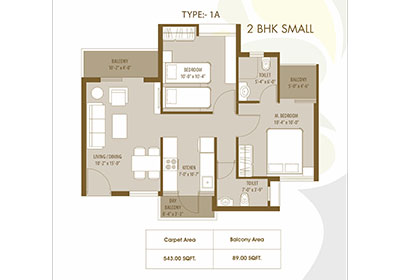 2 BHK Small Apartment A