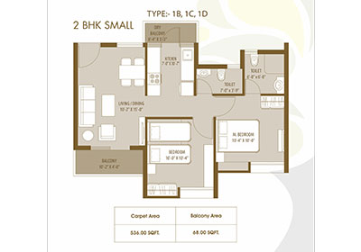 2 BHK Small Apartment