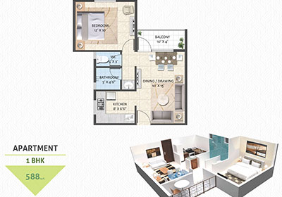 1 BHK Apartment
