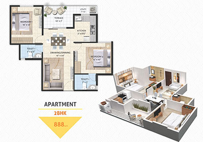 2 BHK Apartment