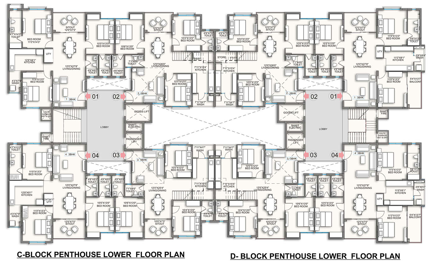 Block C & D | Penthouse Lower