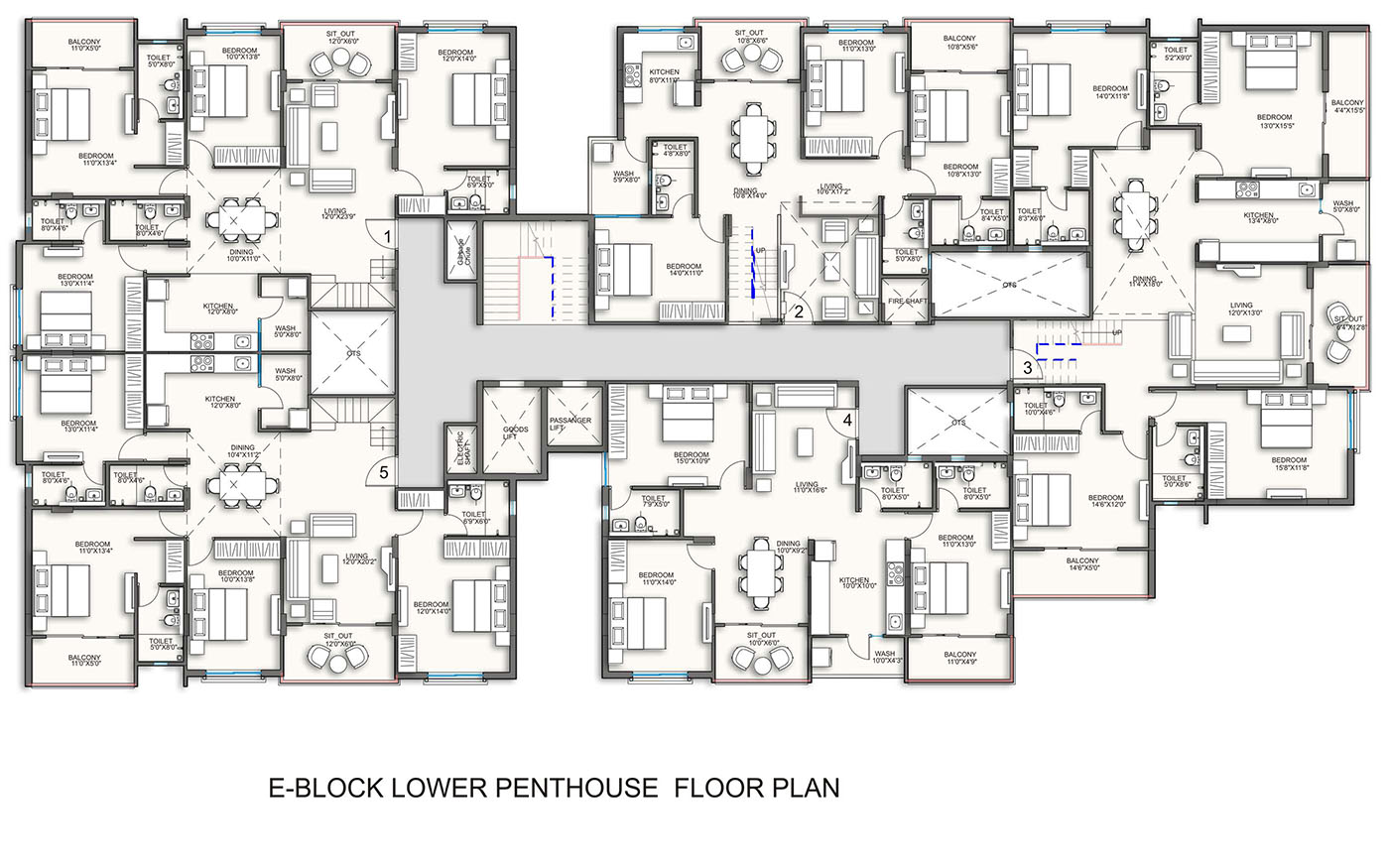 Block E | Penthouse Lower