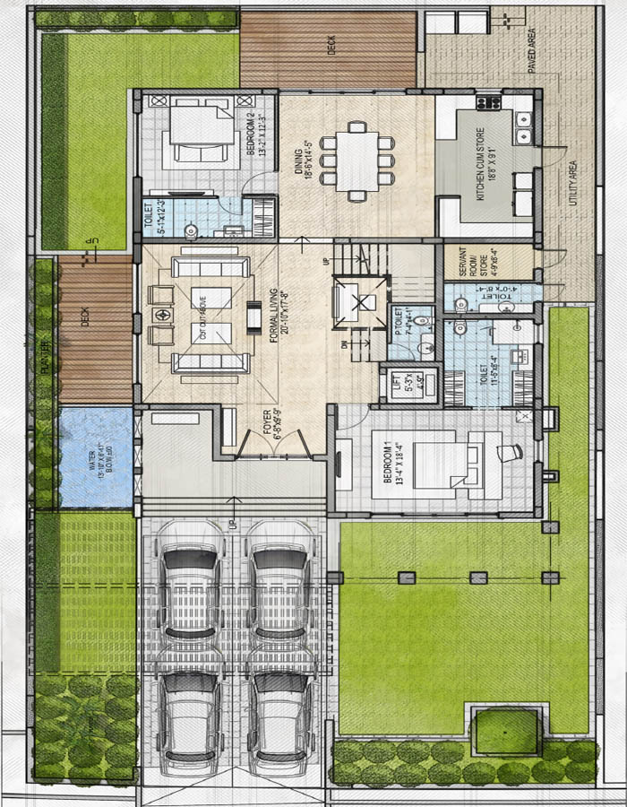 Villa A01-A08 (Ground Floor)