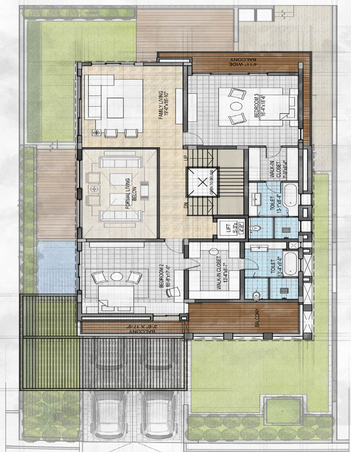 Villa A01-A08 (First Floor)